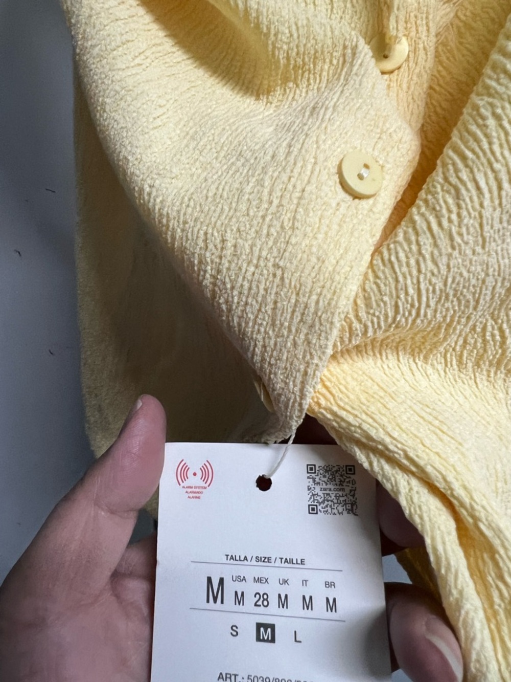 Zara Yellow Textured Halter Vest Top - Picture 3 of 3
